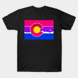 Colorado Flag Bisexual Bi Pride T-Shirt